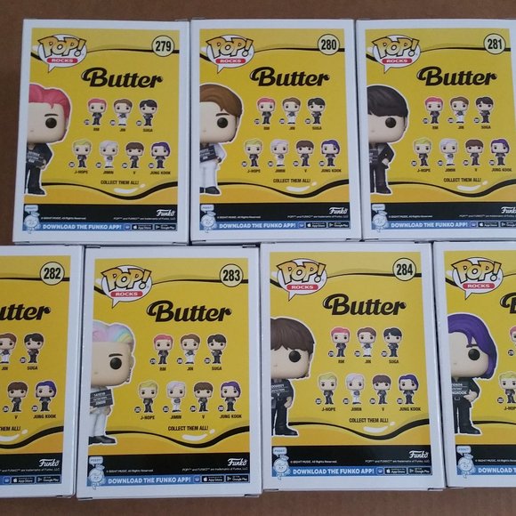 Funko Pop! Rocks BTS WAVE 3 "BUTTER" - FULL SET - Picture 7 of 16